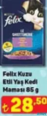 FELİX KUZU ETLİ  YAŞ KEDİ MAMASI 85 G
